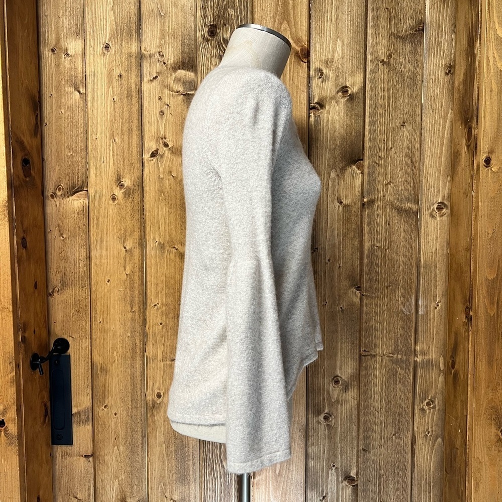 American Eagle Small Cream Boho Bell Sleeve Sweater Cozy Soft - Picture 4 of 8